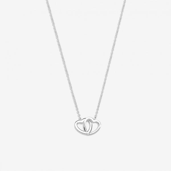 Simply Silver Sterling Silver 925 Interlink Heart Necklace