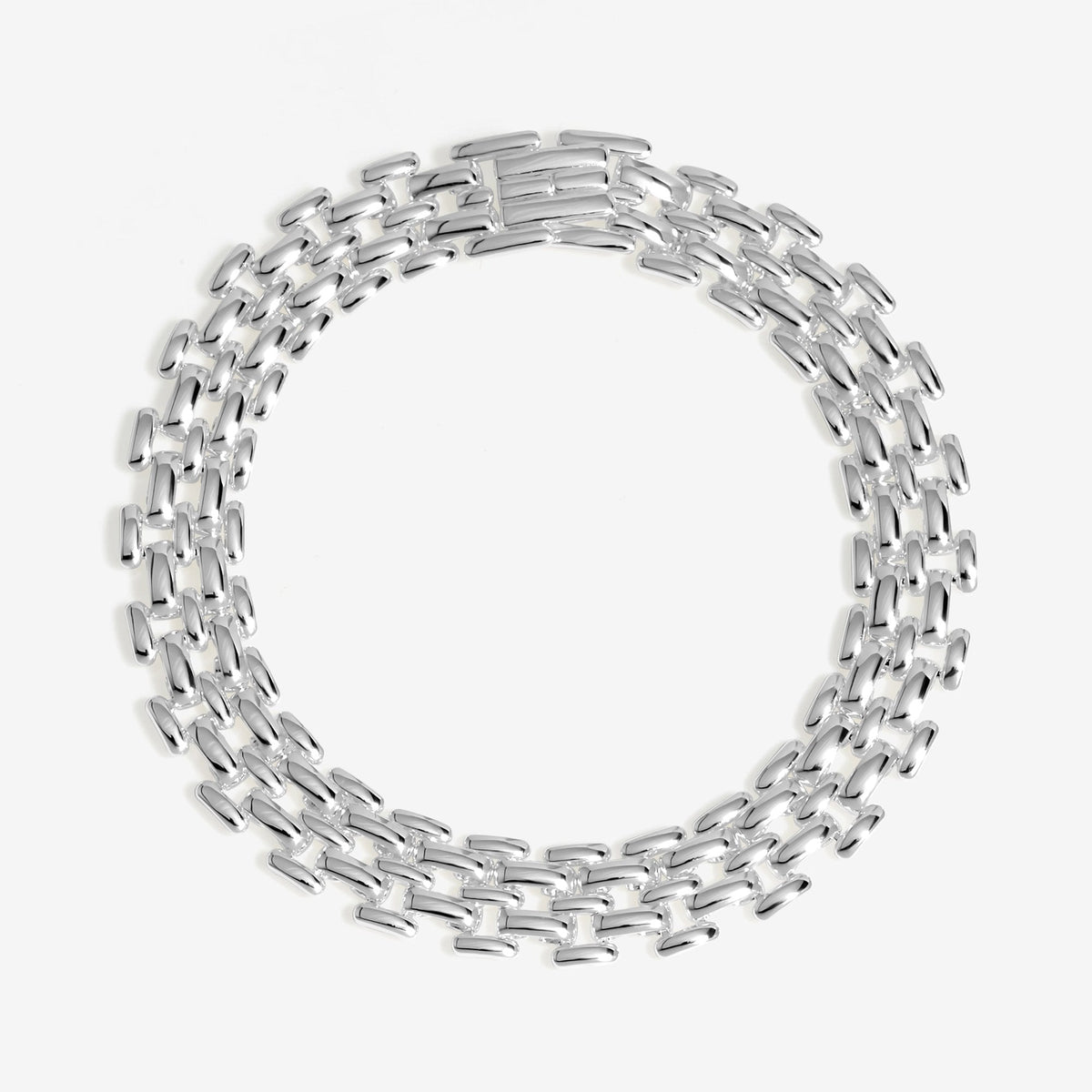 Jon Richard Silver Plated Gate Chain Bracelet