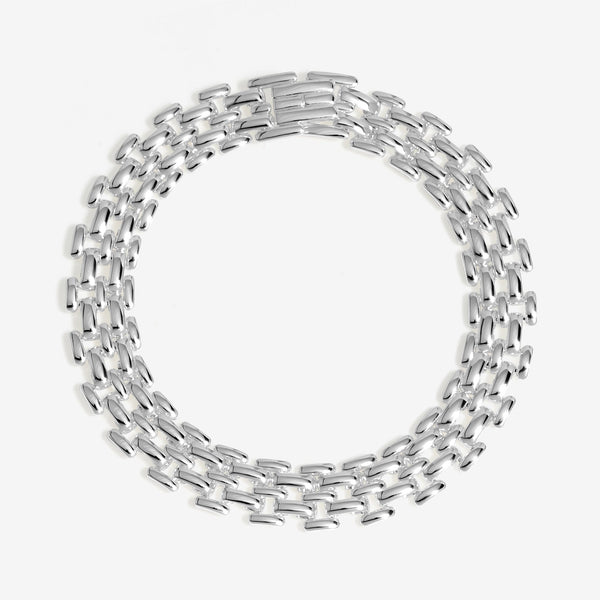 Jon Richard Silver Plated Gate Chain Bracelet