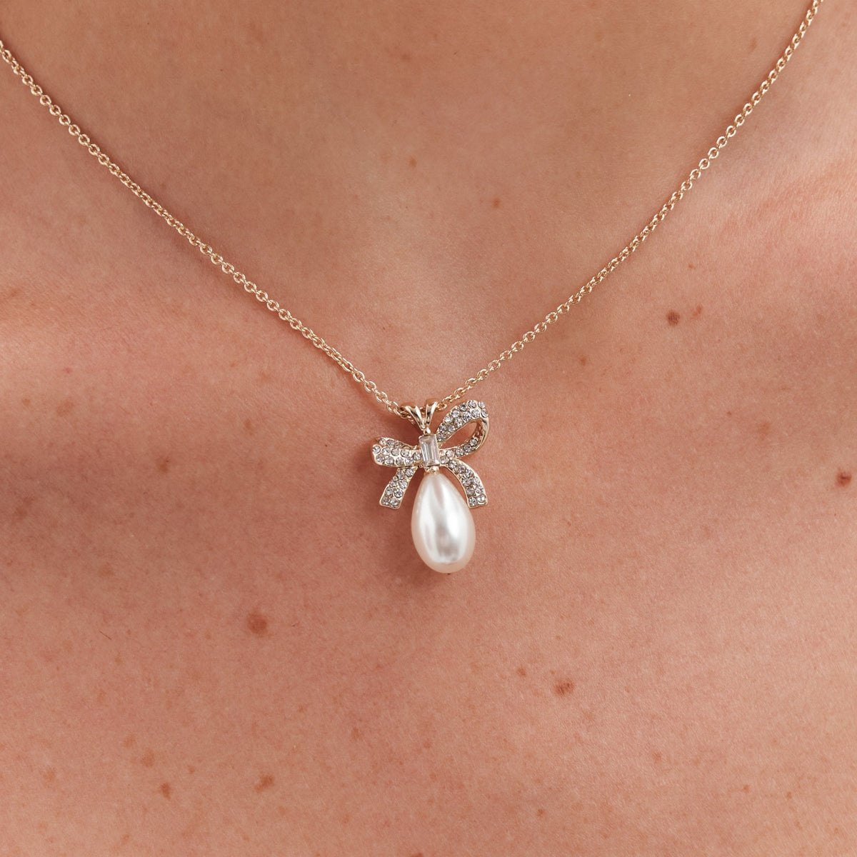 Jon Richard Silver Plated Crystal Bow And Pearl Trio Box