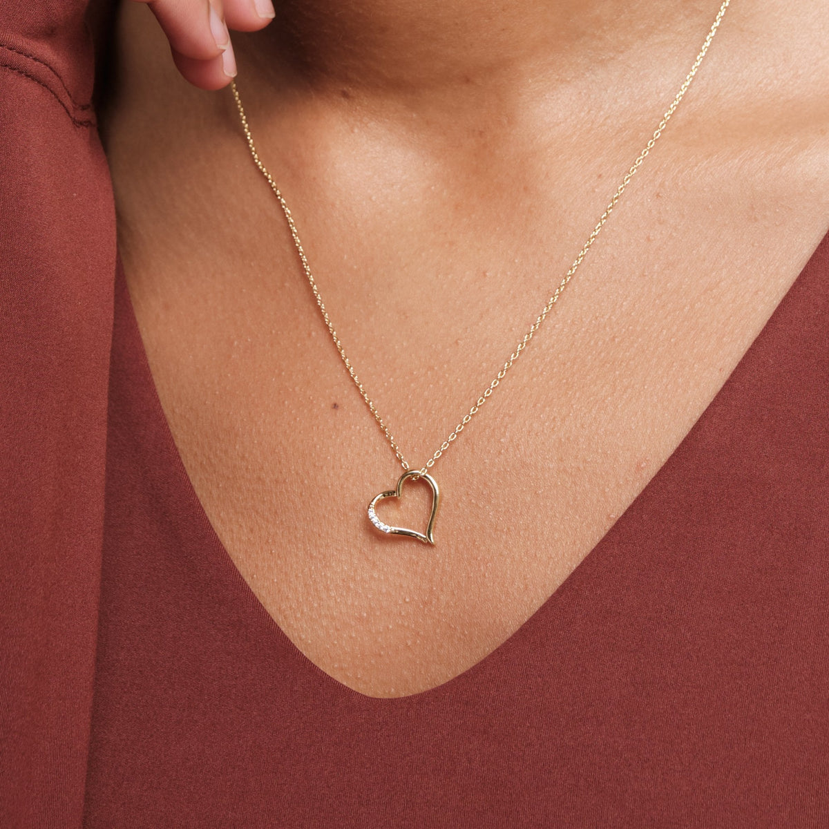 Inicio Gold Plated Cubic Zirconia Heart Box Set  - Gift Box