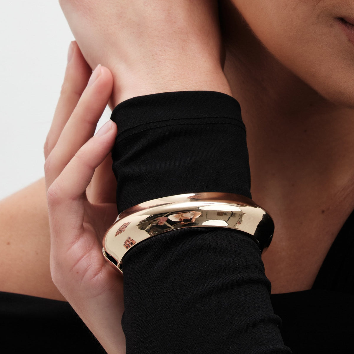 Jon Richard Gold Plated Dome Bangle