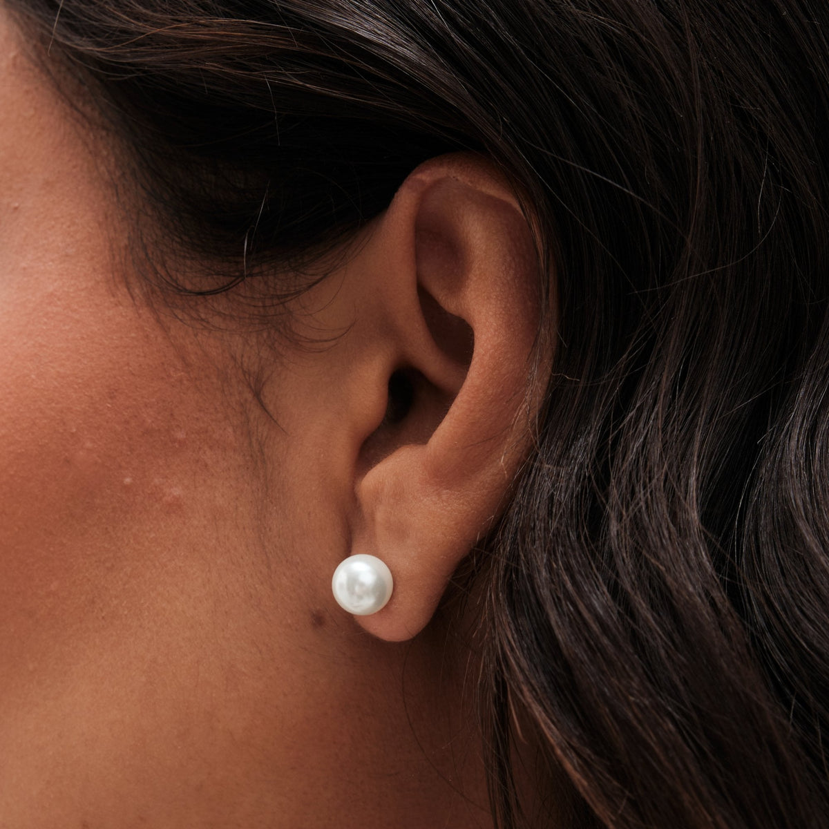 Simply Silver Sterling Silver 925 Pearl Stud 8mm Earrings