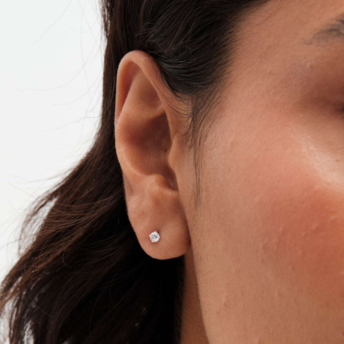 Simply Silver Sterling Silver 925 Cubic Zirconia Classic Round Earrings - Pack of 3