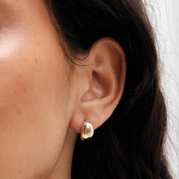 Mood Gold Back Enamel Mixed Hoop Earrings - Pack Of 3