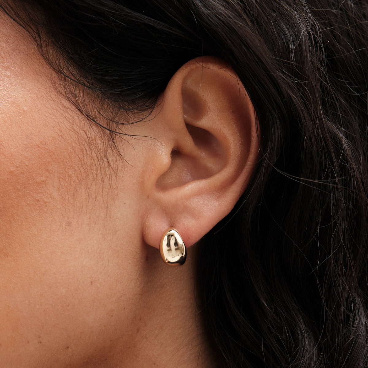 Mood Gold Back Enamel Mixed Hoop Earrings - Pack Of 3