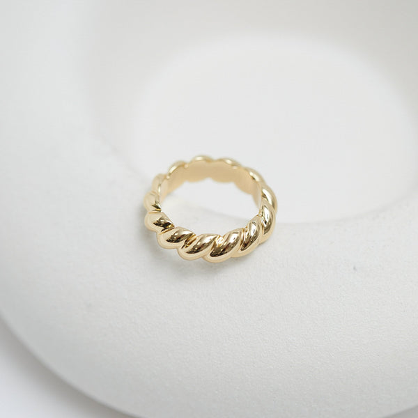 Jon Richard Gold Plated Polished Twisted Ring