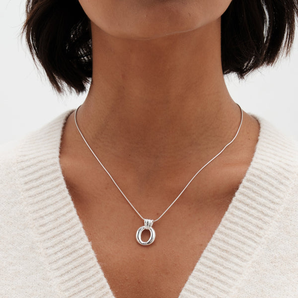Simply Silver Sterling Silver 925 Polished Door Knocker Pendant