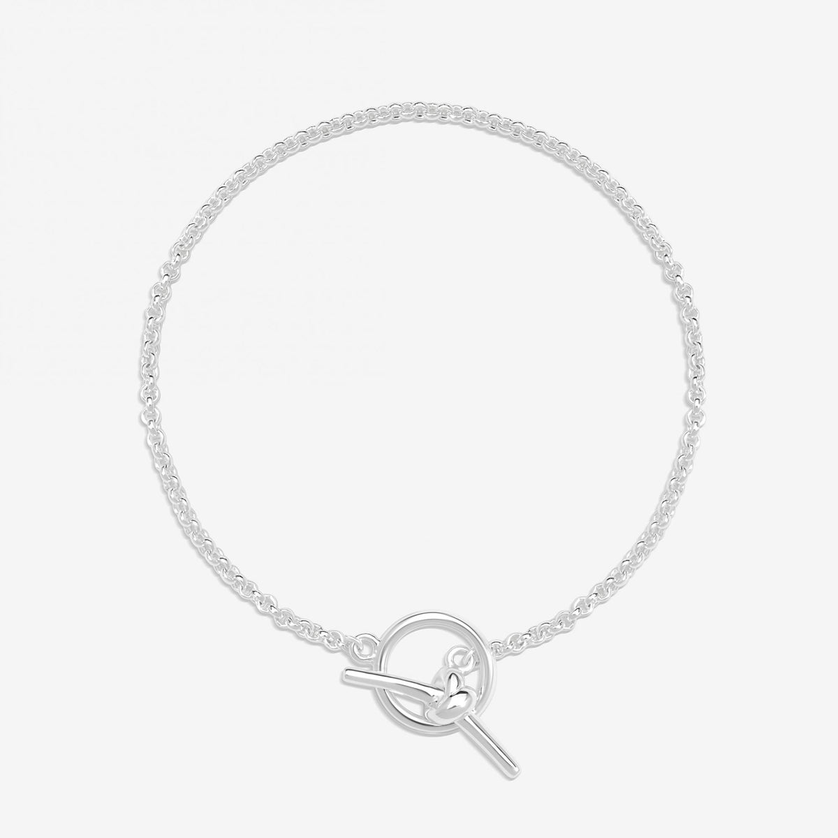 Simply Silver Sterling Silver 925 Knotted T Bar Bracelet