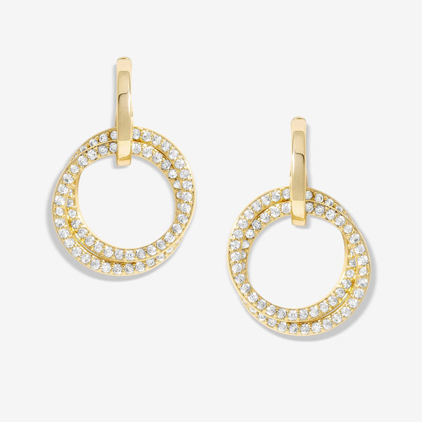 Jon Richard Silver Plated Open Circle Earrings