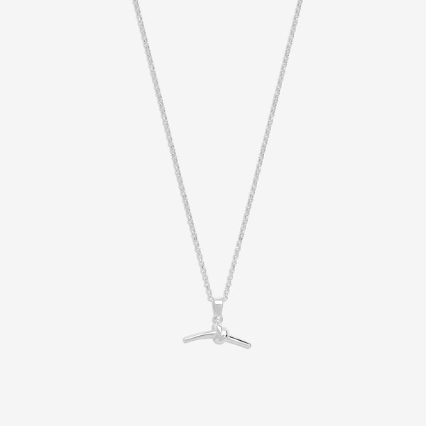 Simply Silver Sterling Silver 925 Knotted T Bar Pendant