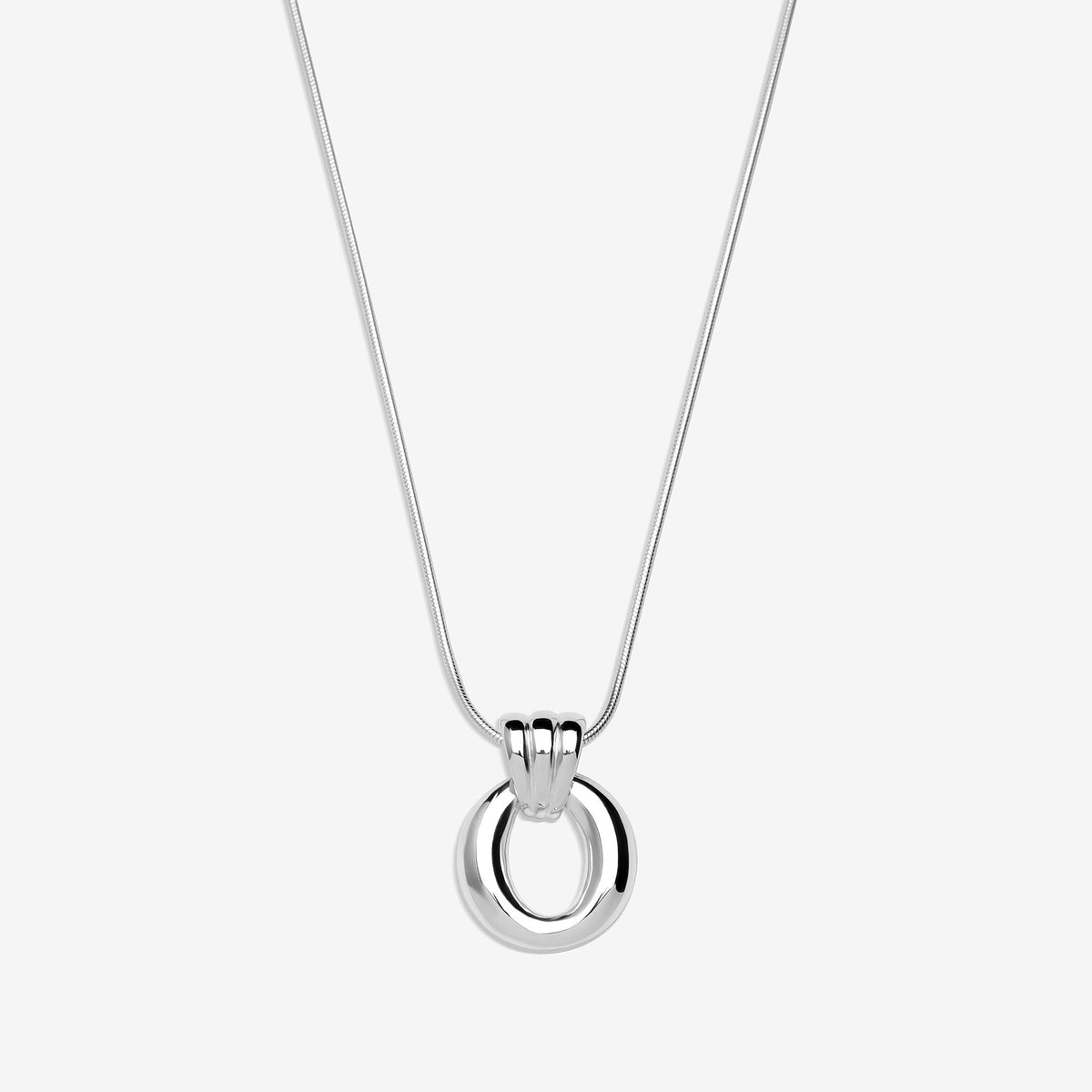 Simply Silver Sterling Silver 925 Polished Door Knocker Pendant