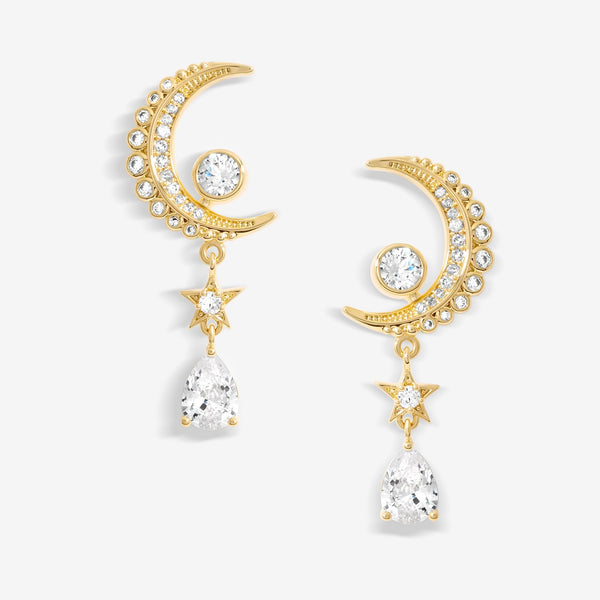 Jon Richard Gold Plated Cubic Zirconia Celestial Earrings