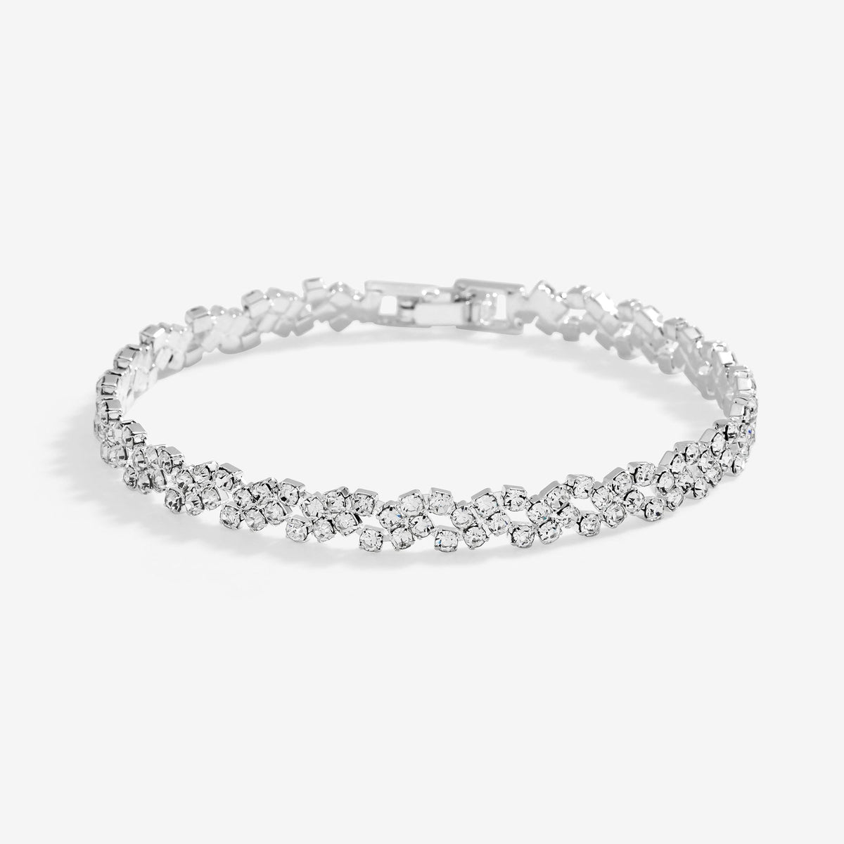 Jon Richard Silver Plated Diamante Bracelet