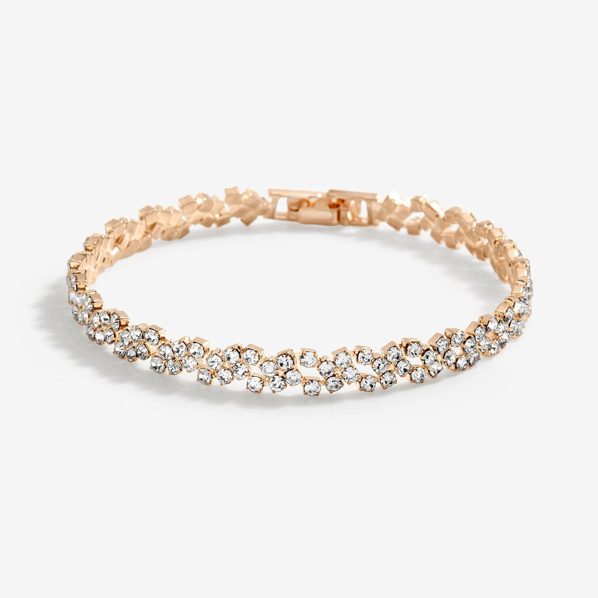Jon Richard Rose Gold Plated Diamante Bracelet