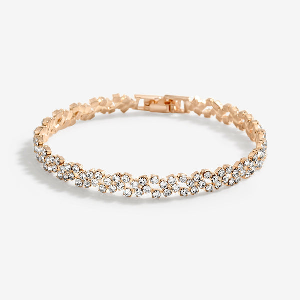 Jon Richard Rose Gold Plated Diamante Bracelet