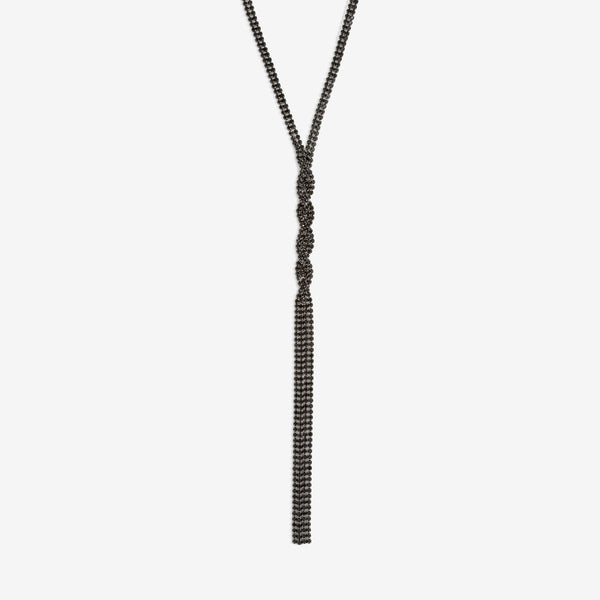 Jon Richard Jet Twist Lariat Necklace
