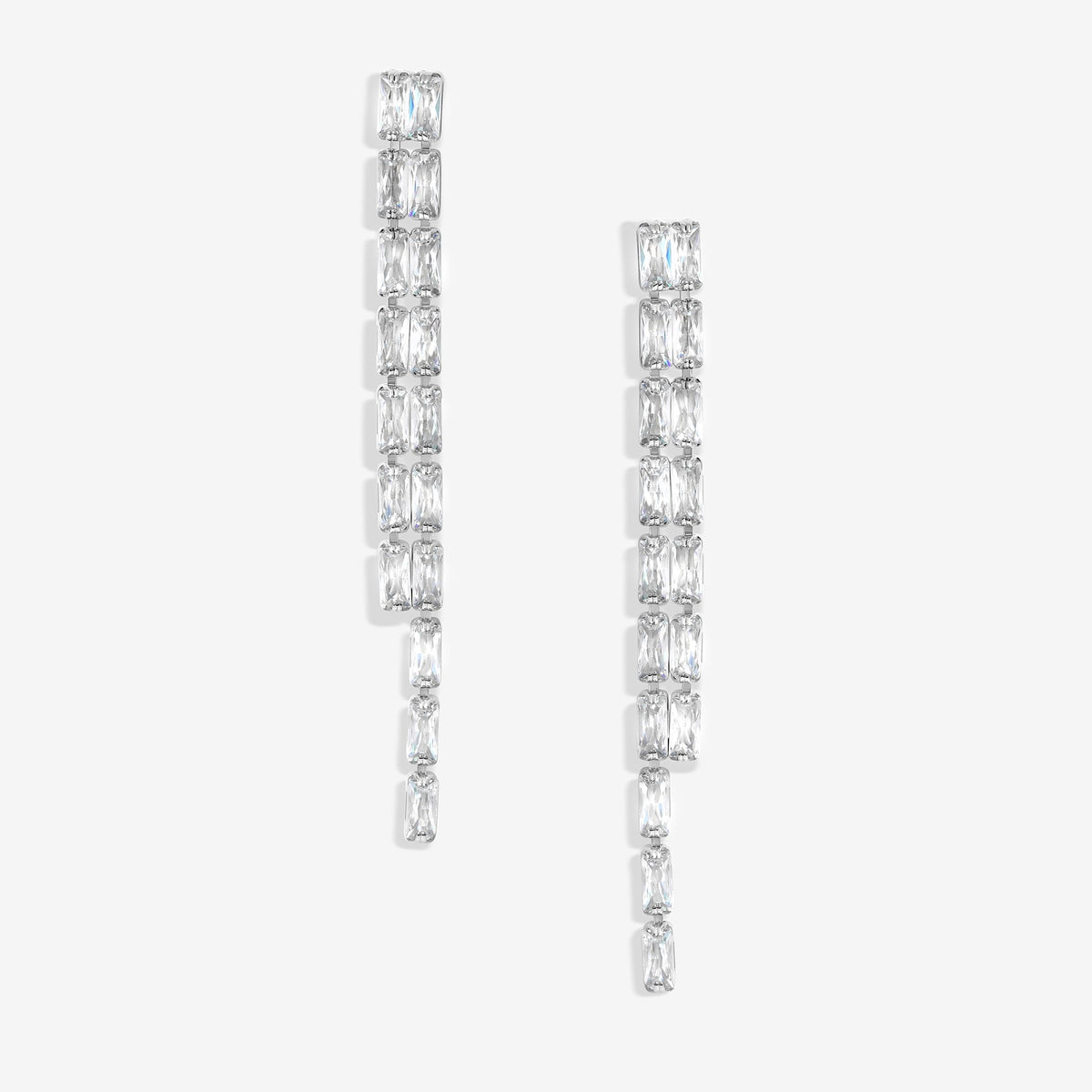 Jon Richard Silver Plated Crystal Earrings