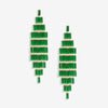 Jon Richard Emerald Statement Drop Earrings