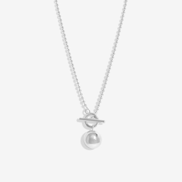 Simply Silver Sterling Silver 925 Polished Orb Necklace