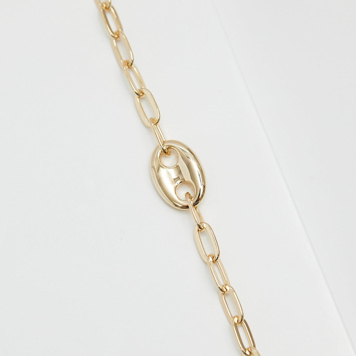 Jon Richard Gold Plated Polished Link Bracelet