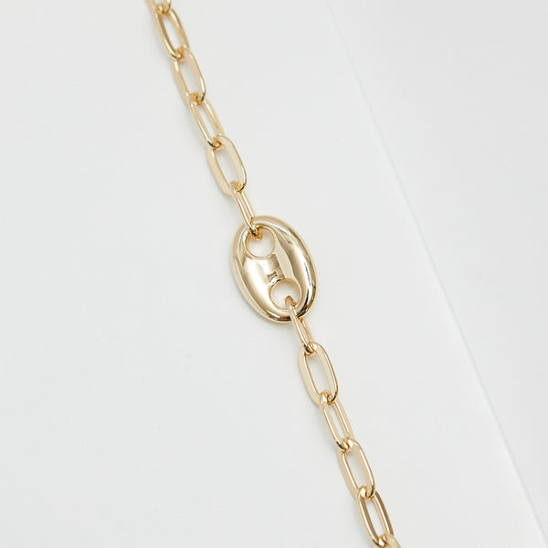 Jon Richard Gold Plated Polished Link Bracelet