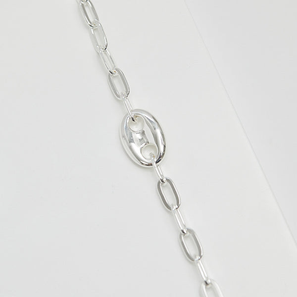 Jon Richard Silver Plated Polished Link Bracelet