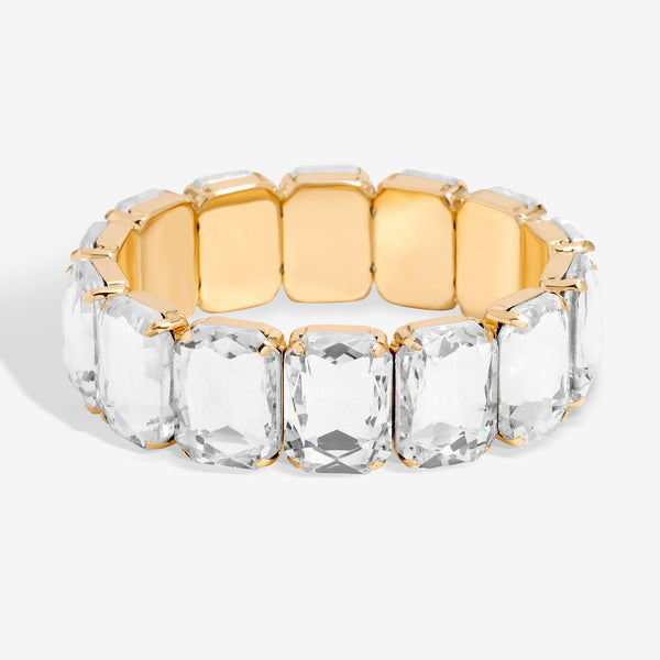 Mood Gold Crystal Stone Stretch Bracelet