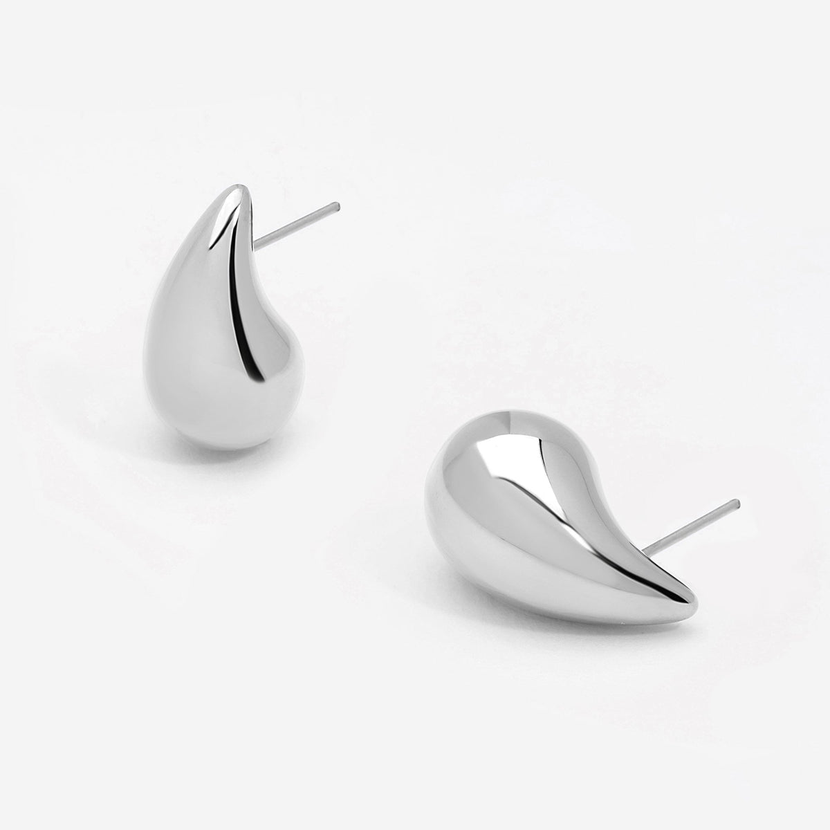 Jon Richard Silver Plated Dome Earrings