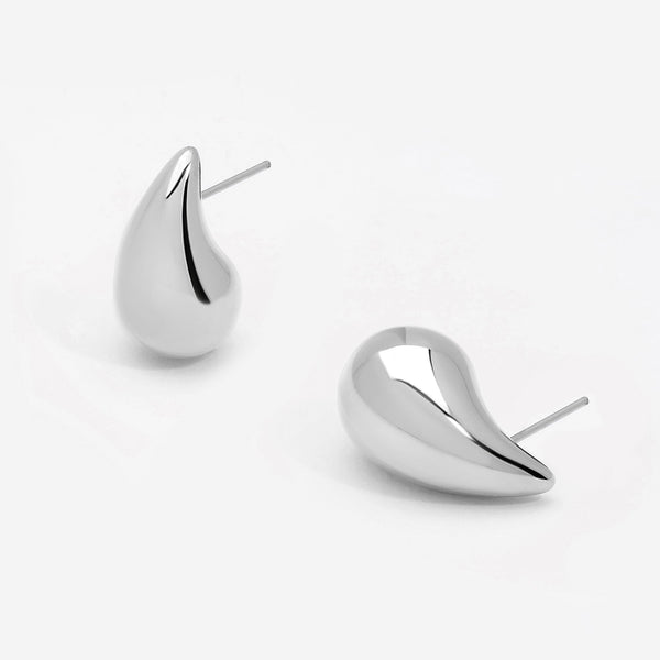 Jon Richard Silver Plated Dome Earrings