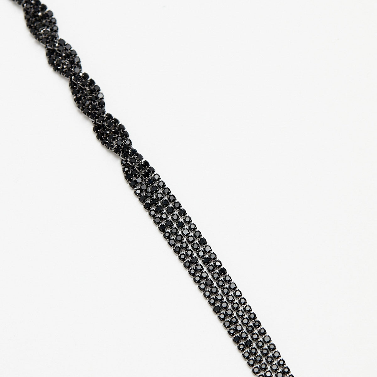 Jon Richard Jet Twist Lariat Necklace