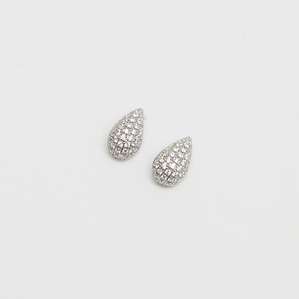 Inicio Rhodium Plated Cubic Zirconia Teardrop Set - Gift Box