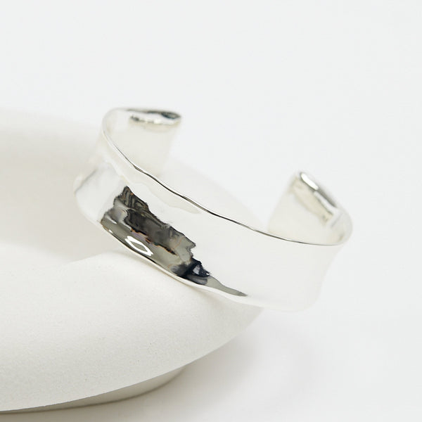 Inicio Silver Plated Polished Cuff - Gift Pouch