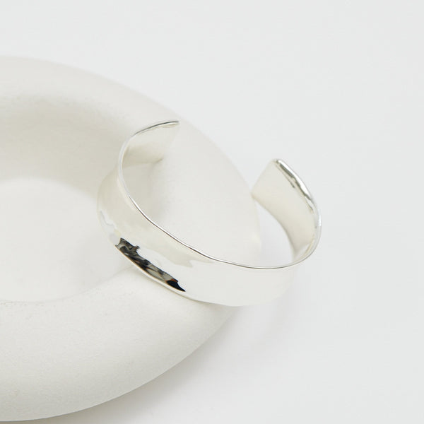 Inicio Silver Plated Polished Cuff - Gift Pouch