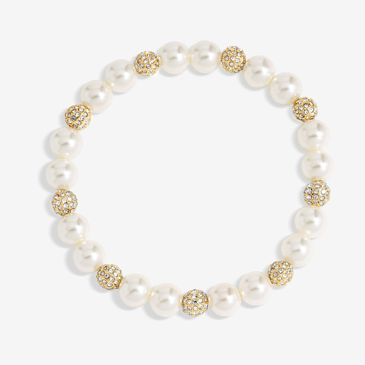 Jon Richard Silver Plated Pearl And Crystal Bracelet