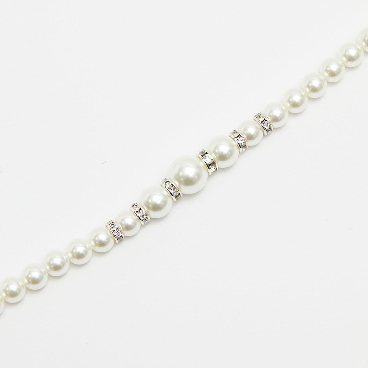 Jon Richard Pearl And Crystal Rhondelle Necklace