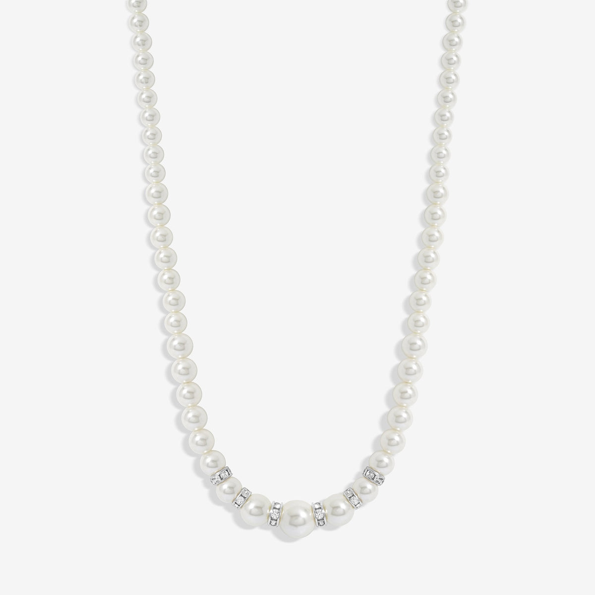 Jon Richard Pearl And Crystal Rhondelle Necklace