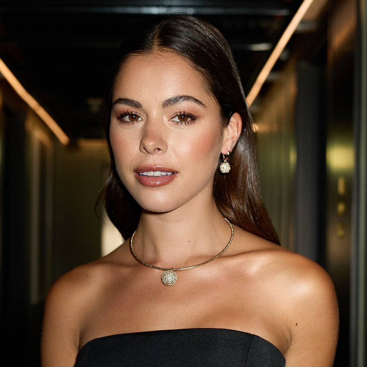 Mood Crystal Statement Ball Necklace