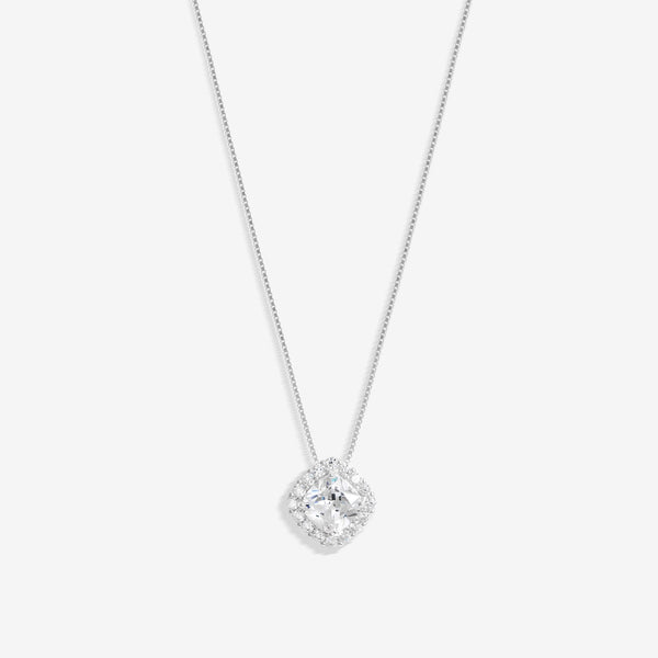 Simply Silver Sterling Silver 925 Cubic Zirconia Halo Pendant