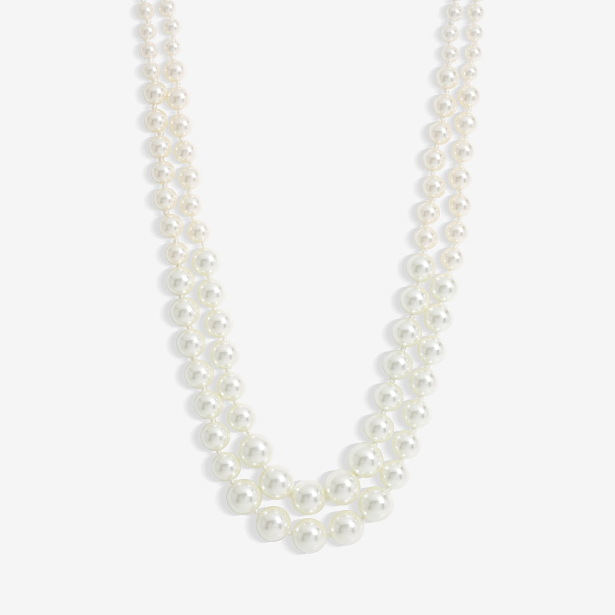 Jon Richard Gold Plated Double Row Graduated Pearl Collar Necklace