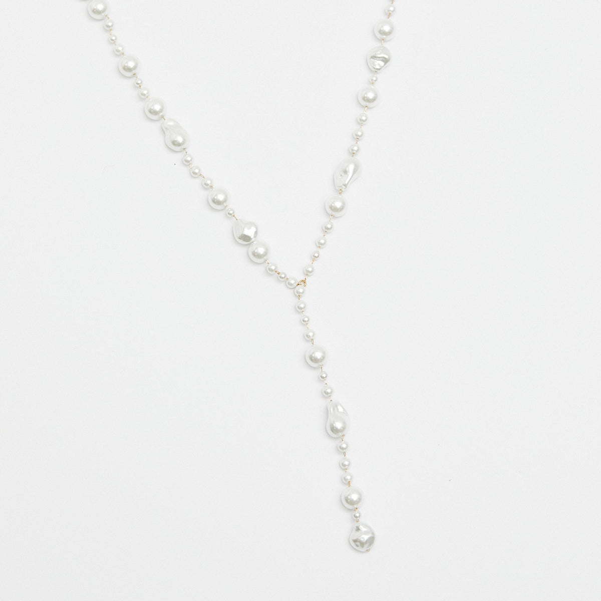 Jon Richard Gold Plated Baroque Y Drop Necklace