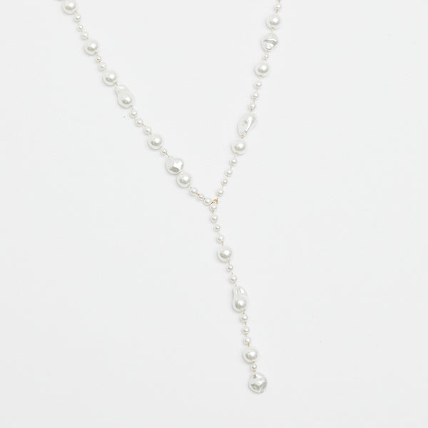 Jon Richard Gold Plated Baroque Y Drop Necklace