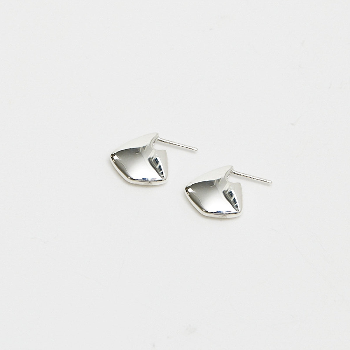 Simply Silver Sterling Silver 925 Polished Angular Hoop Earrings