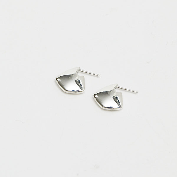 Simply Silver Sterling Silver 925 Polished Angular Hoop Earrings
