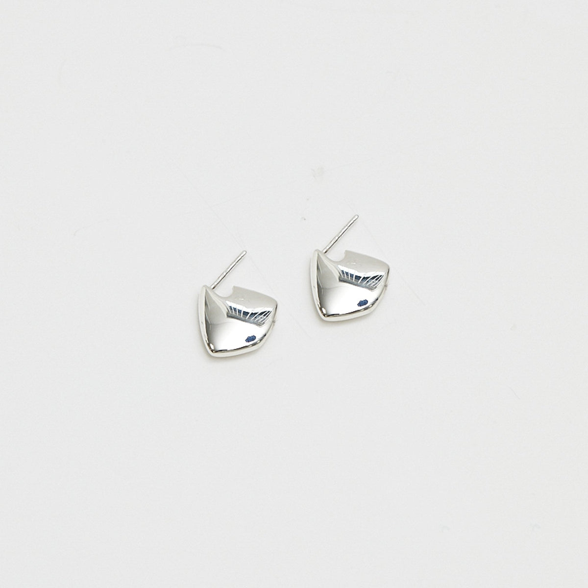 Simply Silver Sterling Silver 925 Polished Angular Hoop Earrings