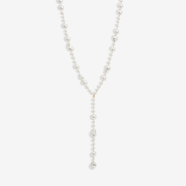 Jon Richard Gold Plated Baroque Y Drop Necklace