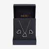 Inicio Silver Plated Heart Pendant Set - Gift Box
