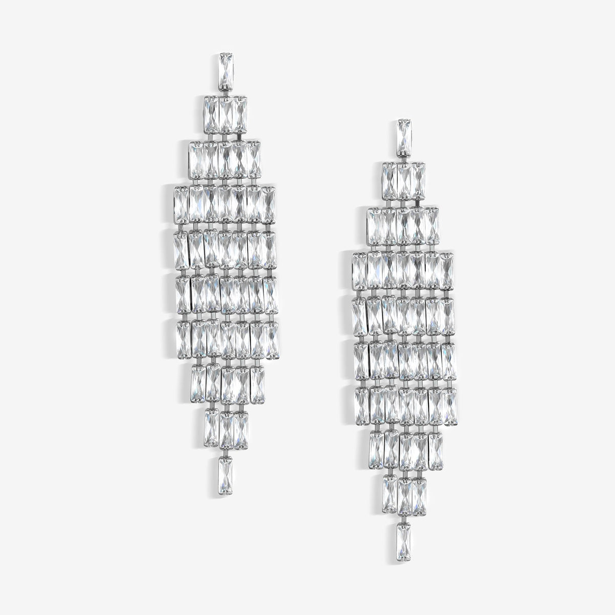 Jon Richard Jet Plated Statement Drop Earrings
