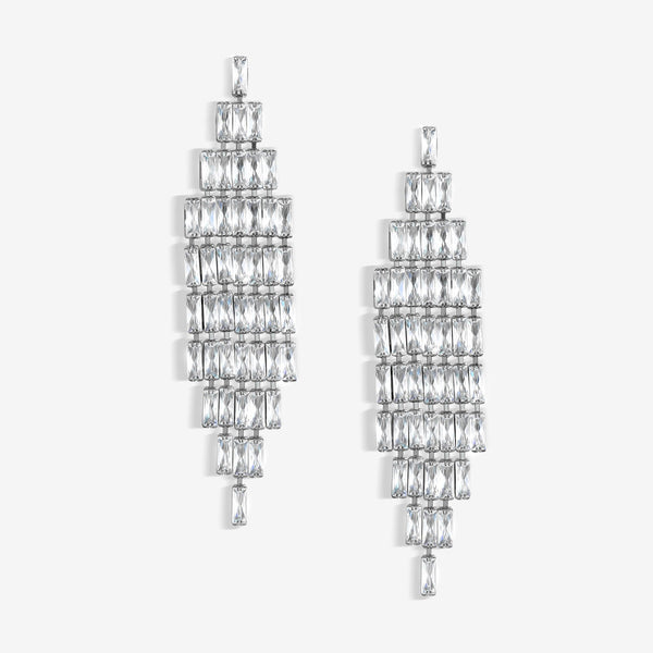 Jon Richard Jet Plated Statement Drop Earrings