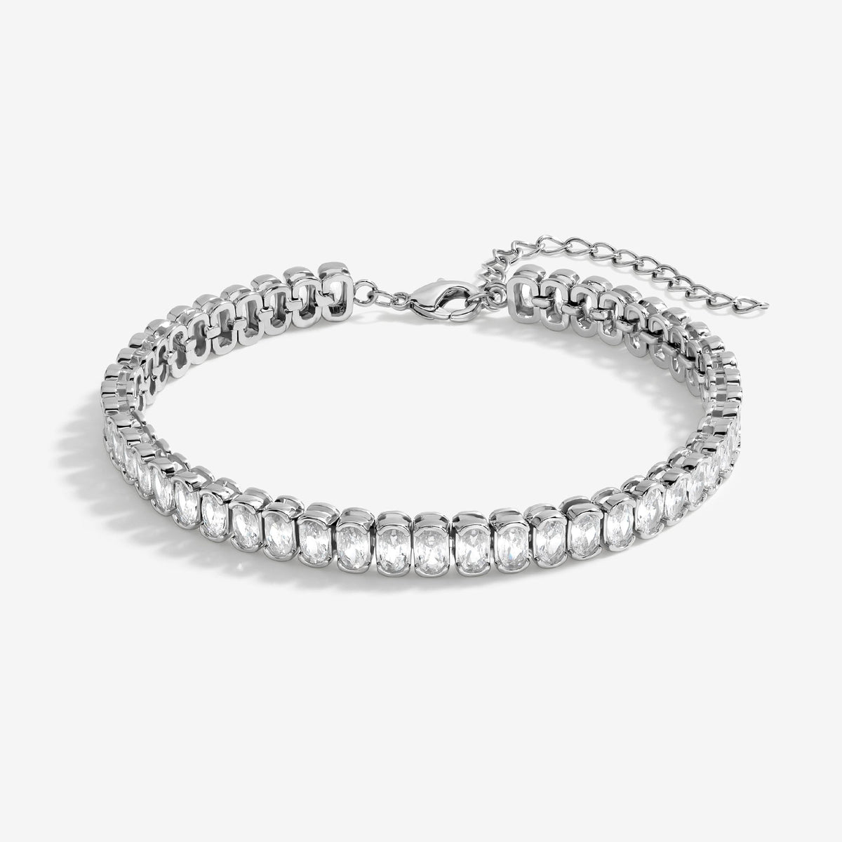 Jon Richard Rhodium Plated Cubic Zirconia Bracelet